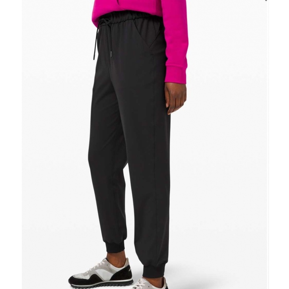 Lululemon Keep Moving Jogger Black Luxtreme Stretch High Rise 4 Travel Commute